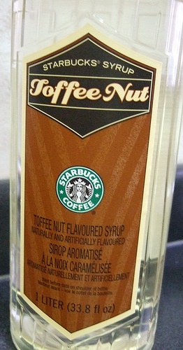 toffee nut flavor starbucks